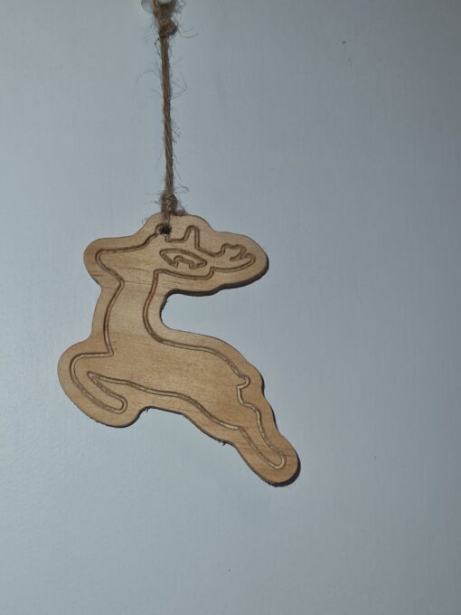 Wooden Reindeer Decoration - Image 2