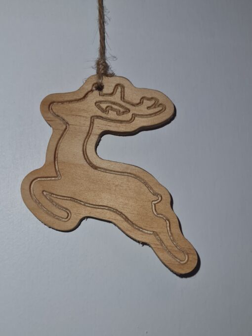 Wooden Reindeer Decoration